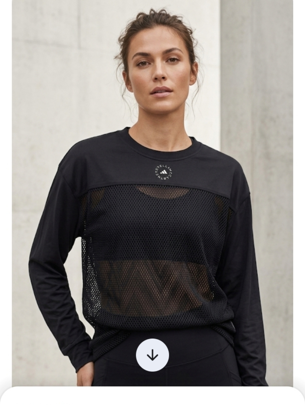 Adidas by Stella McCartney Black Mesh Muscle Tee